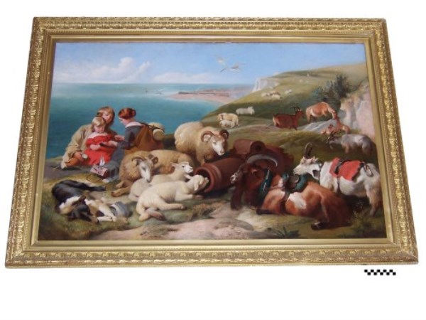 Couldery copy of Landseer's painting called Peace