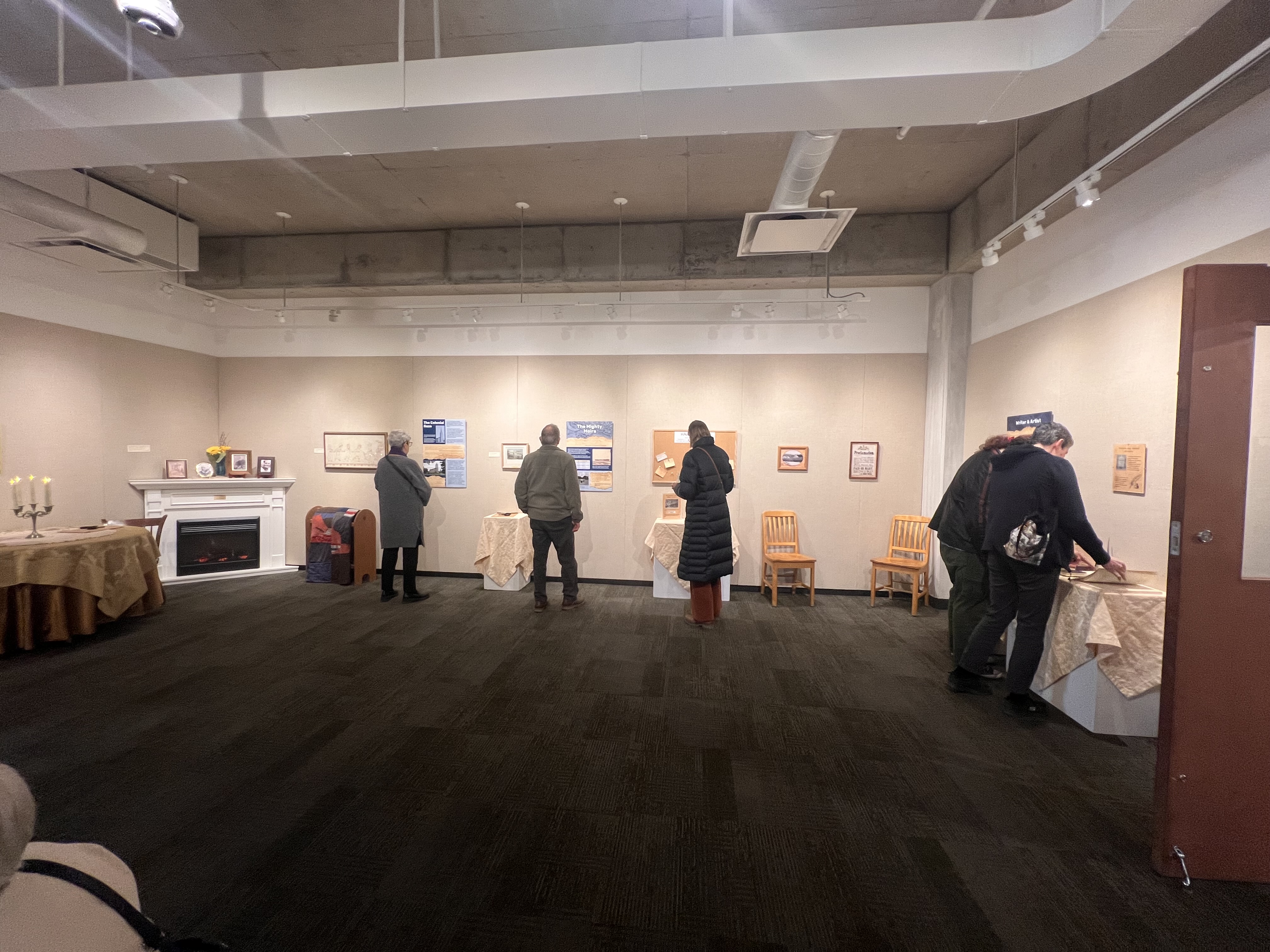 Exhibit at the library