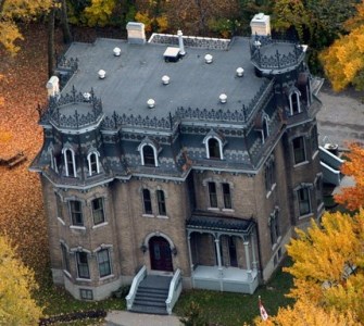 Aerial view of Glanmore in the fall