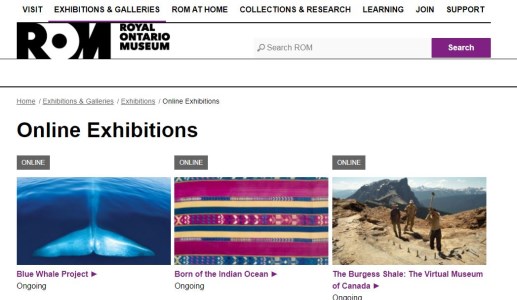 Royal Ontario Museum exhibit page
