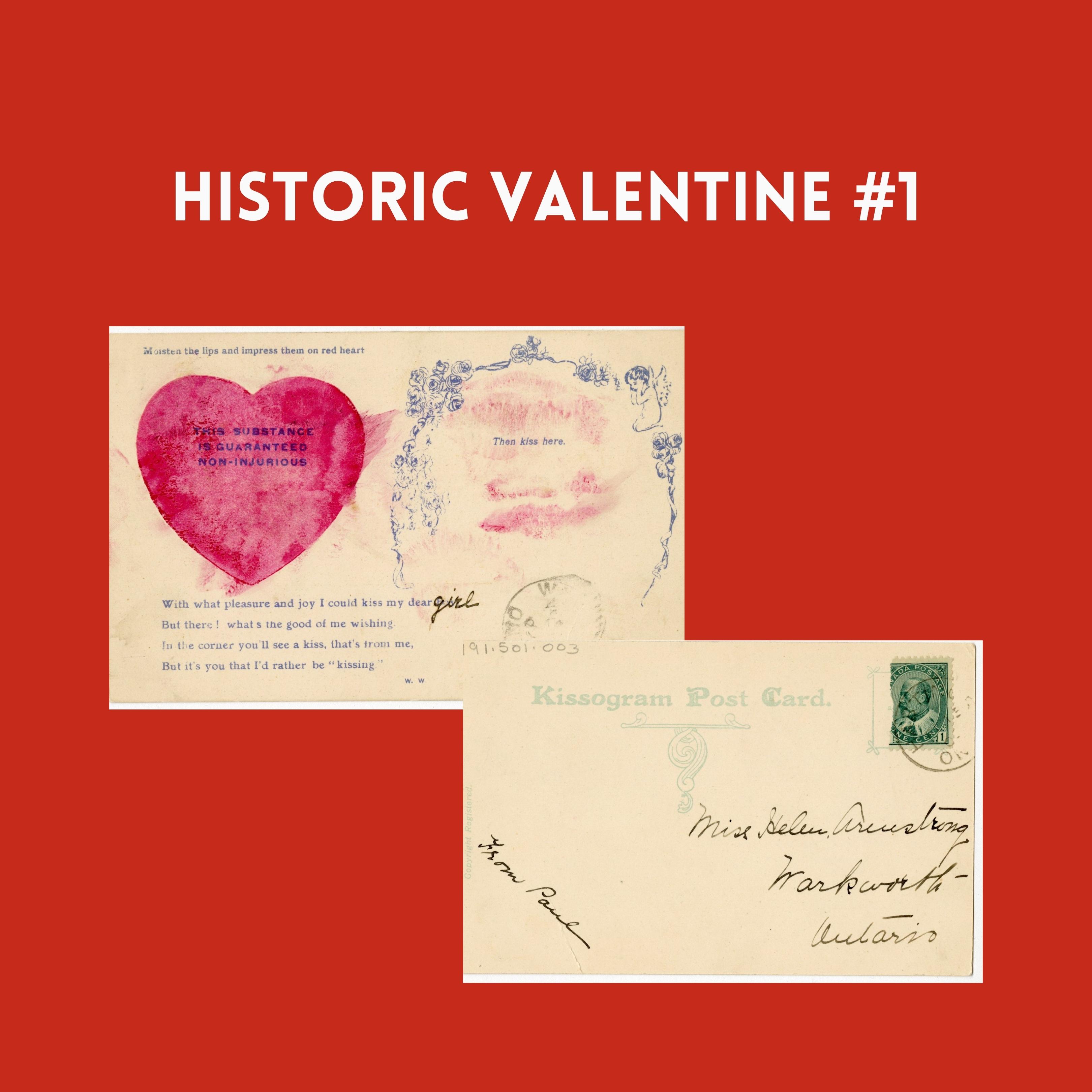 Image of historic valentine