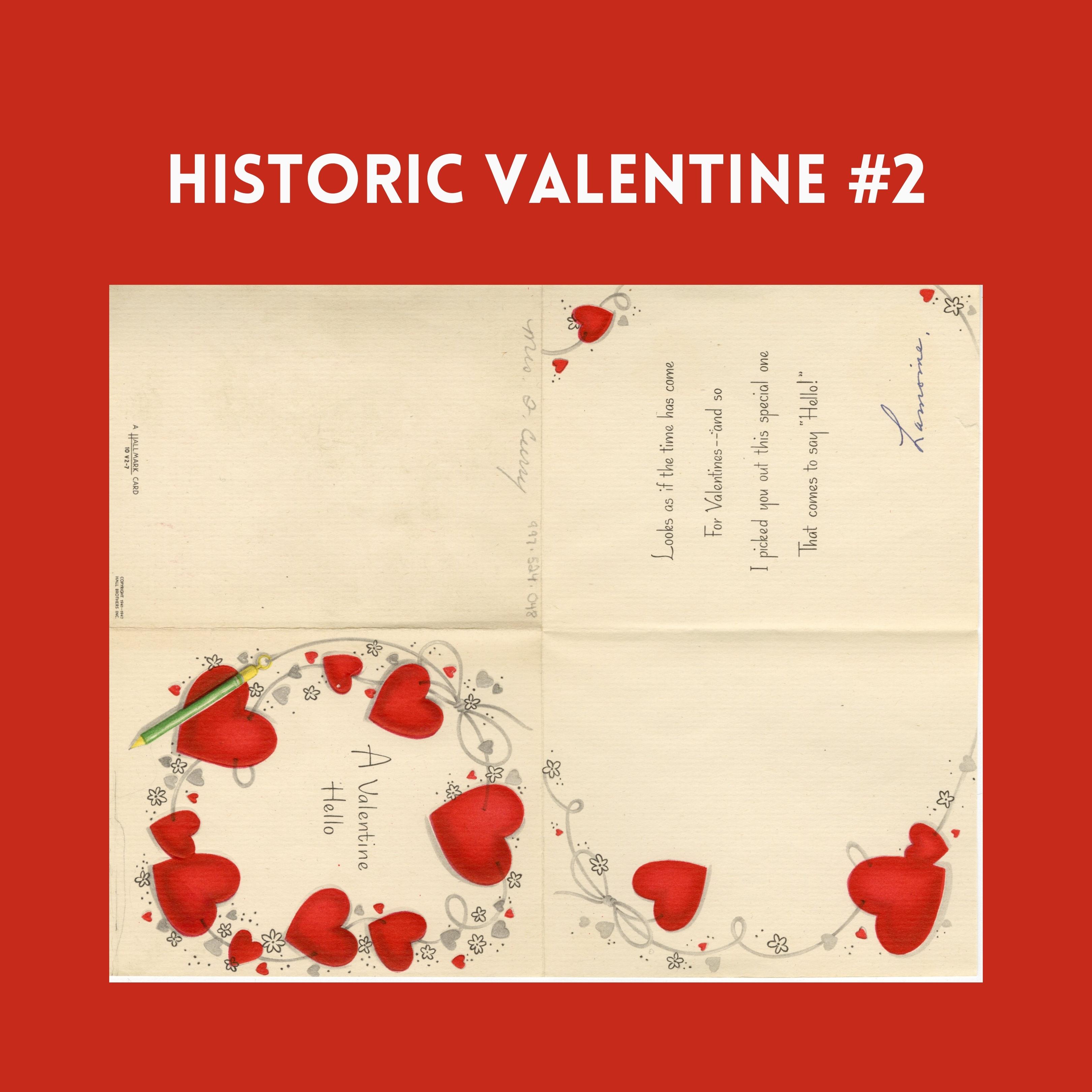 Historic valentine