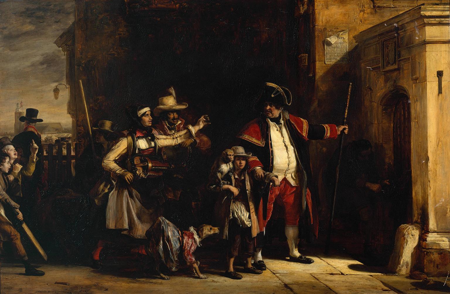 Oil painting of the Parish Beadle by Sir David Wilkie from the collection of the Tate Britain.