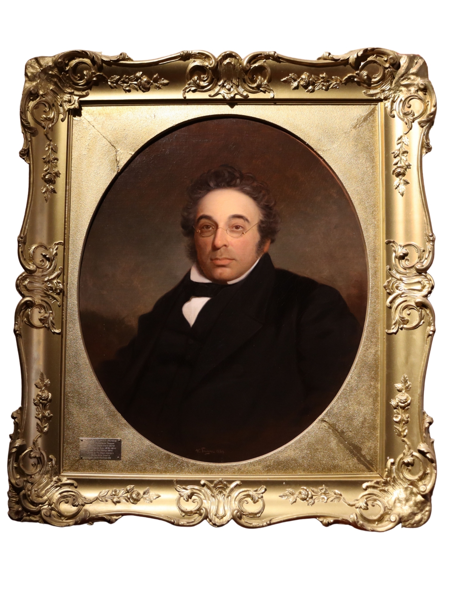 George Benjamin, Canada's first Jewish Member of Parliament. Painted by Sawyer in 1859.